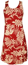Tiare Women's Short Tank Flared Hawaiian Dress