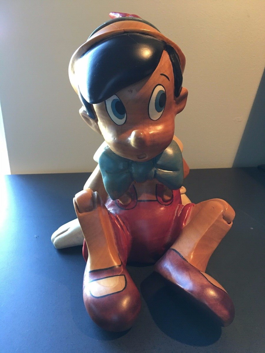 Walt Disney Pinocchio Wooden Statue Figurine | eBay