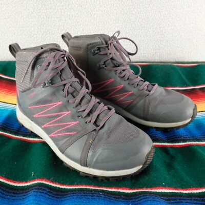 The North Face Boots Womens 8.5 Gray Pink Litewave Fastpack II Waterproof
