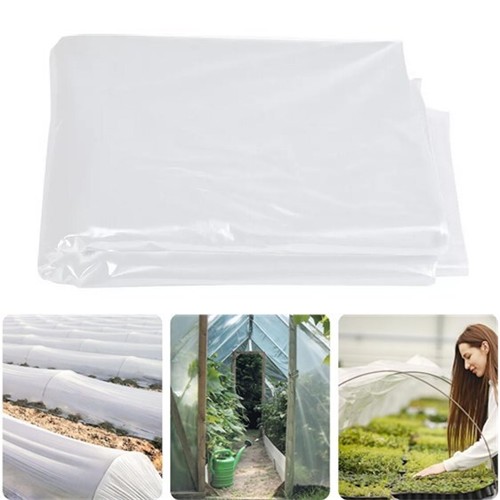 Película de plástico transparente para invernadero cubierta película de polietileno para granja jardín - Imagen 13 de 14