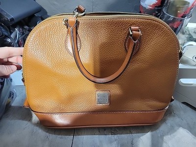 Gently Loved  Caramel Pebble  Dooney & Bourke Dome Satchel Handbag