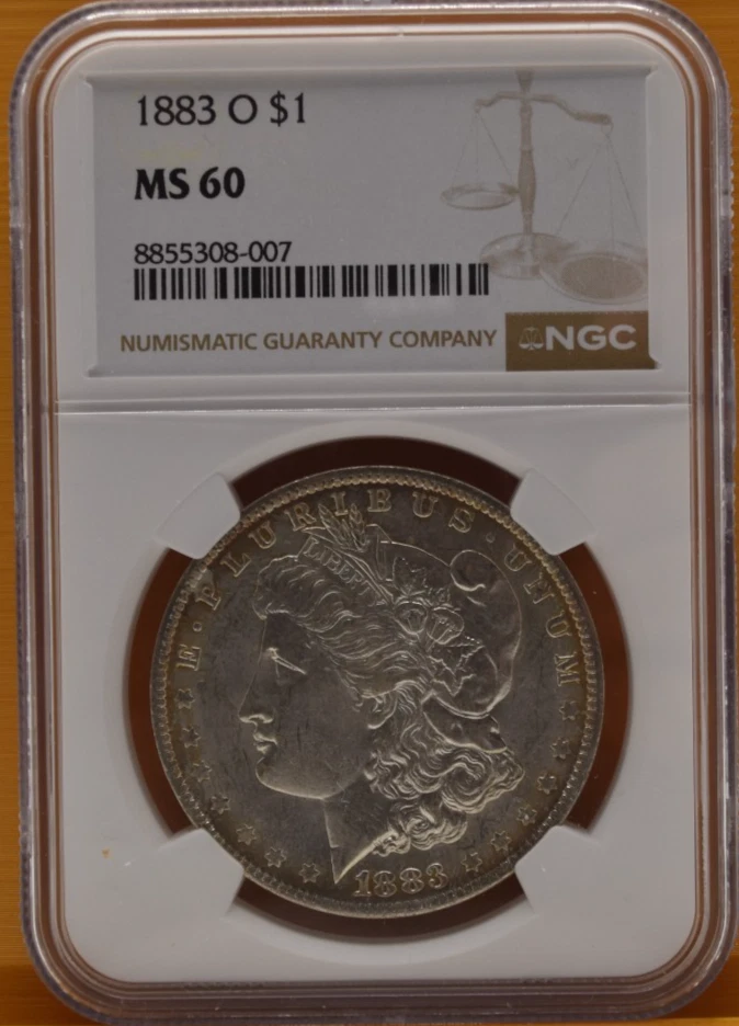 MS 60 Graded 1883 Year Morgan US Dollars (1878-1921) Just Listed 2026