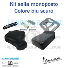 Kit sella anteriore + cuscino + piastra Vespa VNA/VBA/VBB/GL (Colore Blu Scuro)