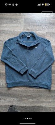 Vintage Lacoste Wollkragen Strick Pullover Herren Größe 8 XL XXL Blau Polo Pullover