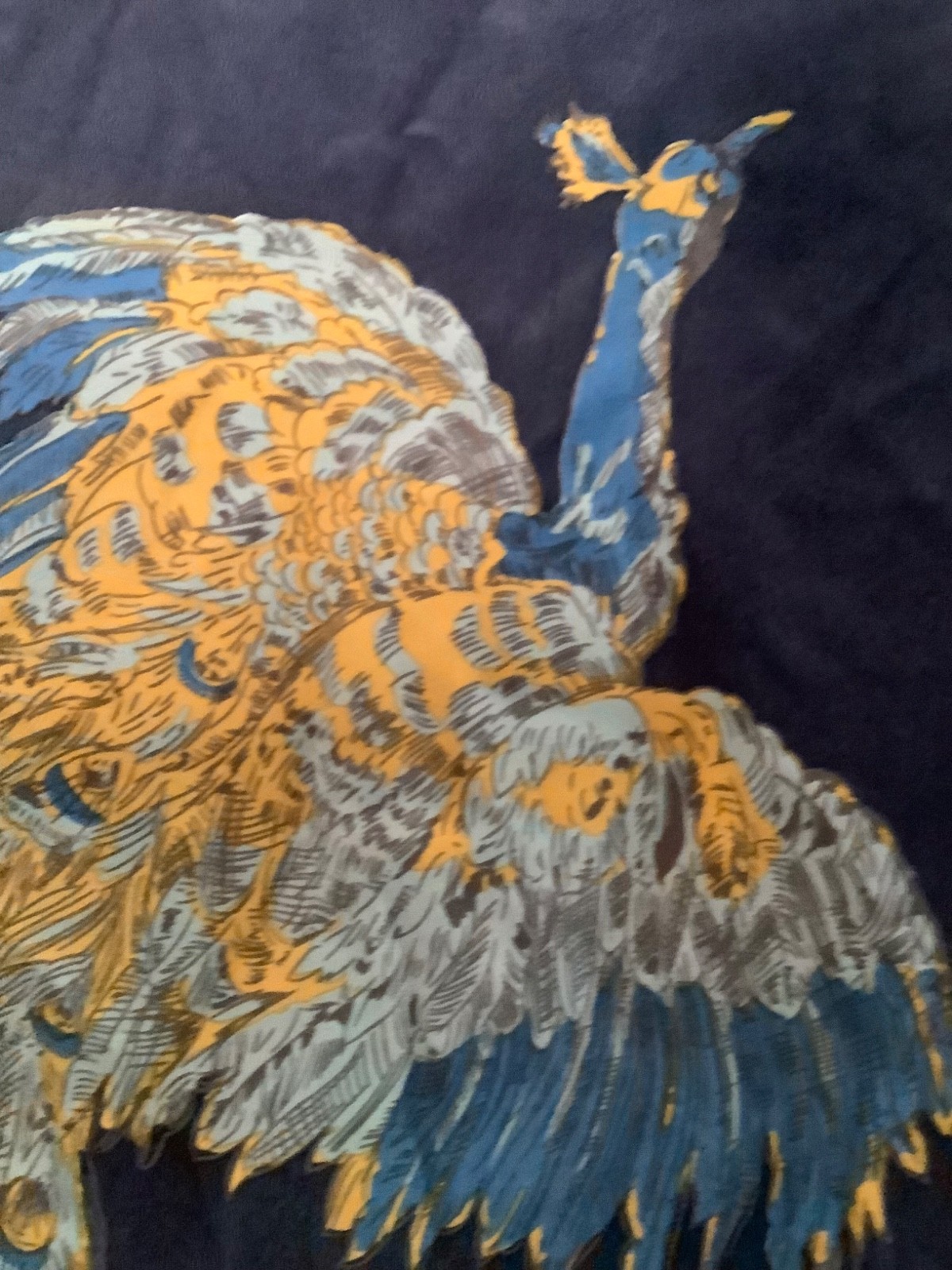 Rare Joules Boutique navy blue long sleeved peacock wrap cardigan size 18 image 5