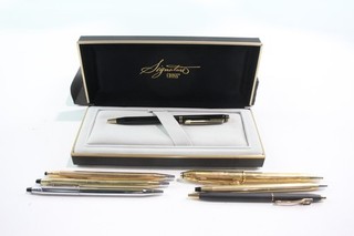 Cross Ballpoint Pens Biros Inc Vintage Gold Plated Boxed Century Classic x7