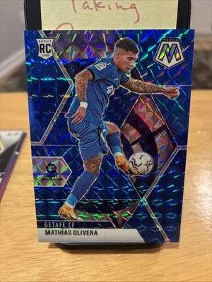 2020-21 Panini Mosaic La Liga Mosaic Blue #65 Mathias Olivera /99 - Getafe CF