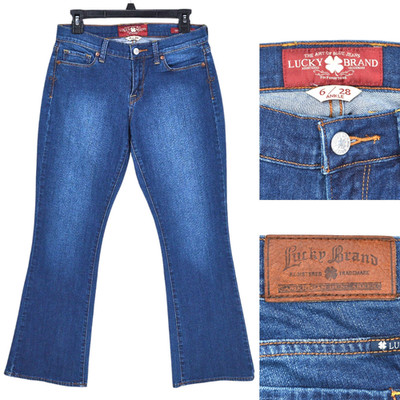 Lucky Brand Womens Sofia Bootcut Jeans Blue Low Rise Medium Wash Denim Size 6/28
