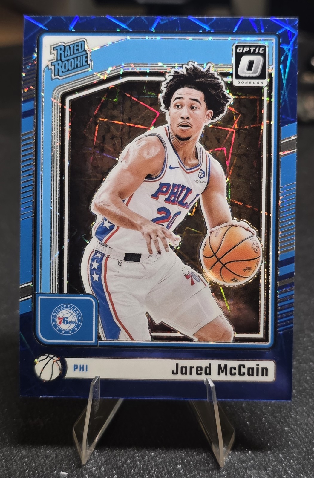 2024 Optic Jared McCain Blue Velocity Prizm Rated Rookie #270