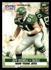 Jeff Criswell 1991 Pro Set #245 New York Jets FOOTBALL *237