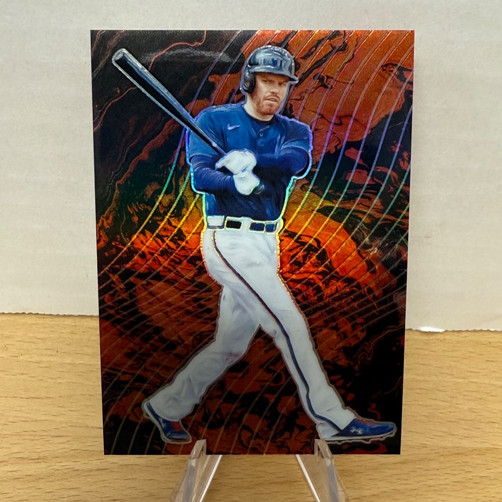 2021 Panini Prizm Lava Flow Case Hit SSP Freddie Freeman Braves Dodgers 