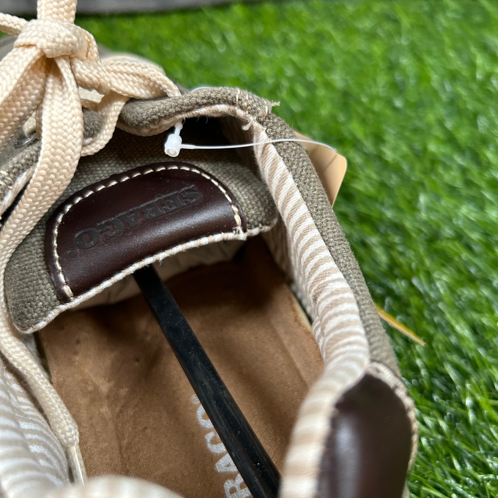 Sebago Mason Lace Up Memory Foam Boat Shoes Mens 8.5 RIGHT SHOE ONLY Amputee