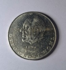 Moneta 20 marek NRD, Otto Grotewohl 1894-1964, 1973, nowe srebro