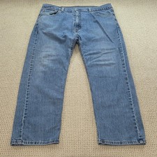 Levi's Men's 505 Regular Fit Jeans W40 L30 Blue Denim Casual Pants