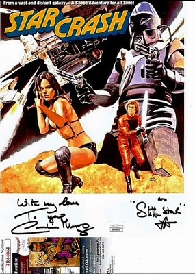 Star Crash - Bond Girl -  Caroline Munro Signed 8x10 Photo JSA Certification 