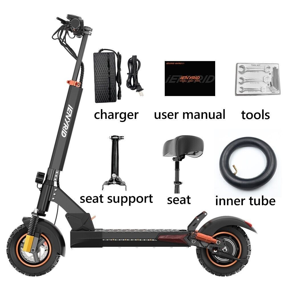 iENYRID S+ 1000W Electric Scooter 28Mph Max Speed 10''Foldable E-SCOOTER 30Miles