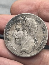 5 Francs Belgique Léopold 1er- 1833- Superbe Patine