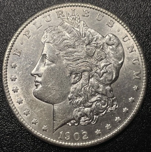 1902-S Morgan Silver Dollar Choice AU+/UNC Tough Date San Francisco Mint