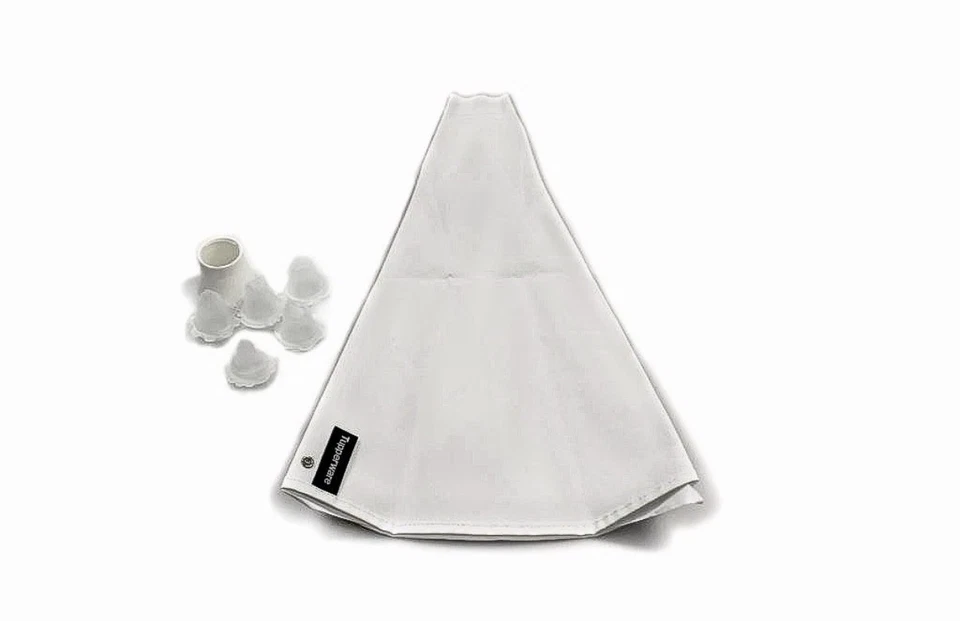 Tupperware Tortenzauber 400 ml weiß Spritzbeutel 5 Tülle D70 Dressierset Tupper - Bild 2 von 3