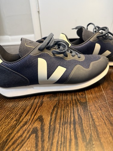 VEJA Rio Branco Men's Low Top Lace-Up Athletic Sneakers Blue Gray White