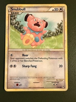 Pokemon TCG Snubbull 71/95 Call of Legends COL1 MP