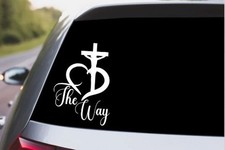 Christian Car Decal Stickers Vinyl Jesus God Laptop Cellphone Journal Stickers
