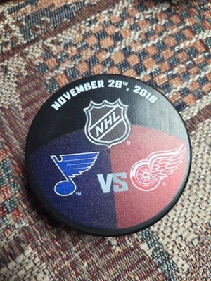 St. Louis Blues Vs Detroit Red Wings Matchup Puck. Nov 28, 2018