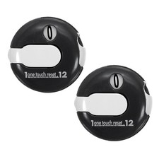 2 Pack Golf Score Counter Mini Golf Stroke Attachment Black White