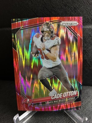 2025 Panini Prizm - Cade Otton #151 Red Prizm