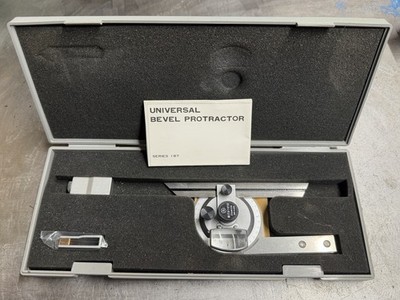 Mitutoyo Universal Bevel Protractor Model 6'' Blade 187-904