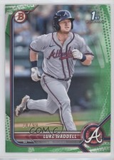 2022 Bowman Prospects Green Pattern Border 28/99 Luke Waddell #BP-48 0pl9