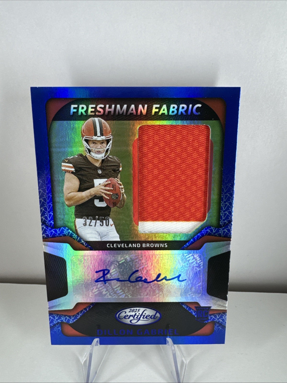 2025 Certified - Freshman Fabric Mirror Signatures Dillon Gabriel Blue 32/50