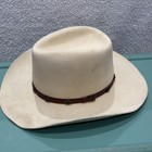 Vtg Ivory Bradford Western By Resistol XX Premium Wool Men's Cowboy Hat Sz 7 1/8 — photo 1