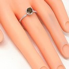 World Class 1.10ctw Green Olive Tourmaline & White Sapphire 925 Ring Size 7.5 — photo 7