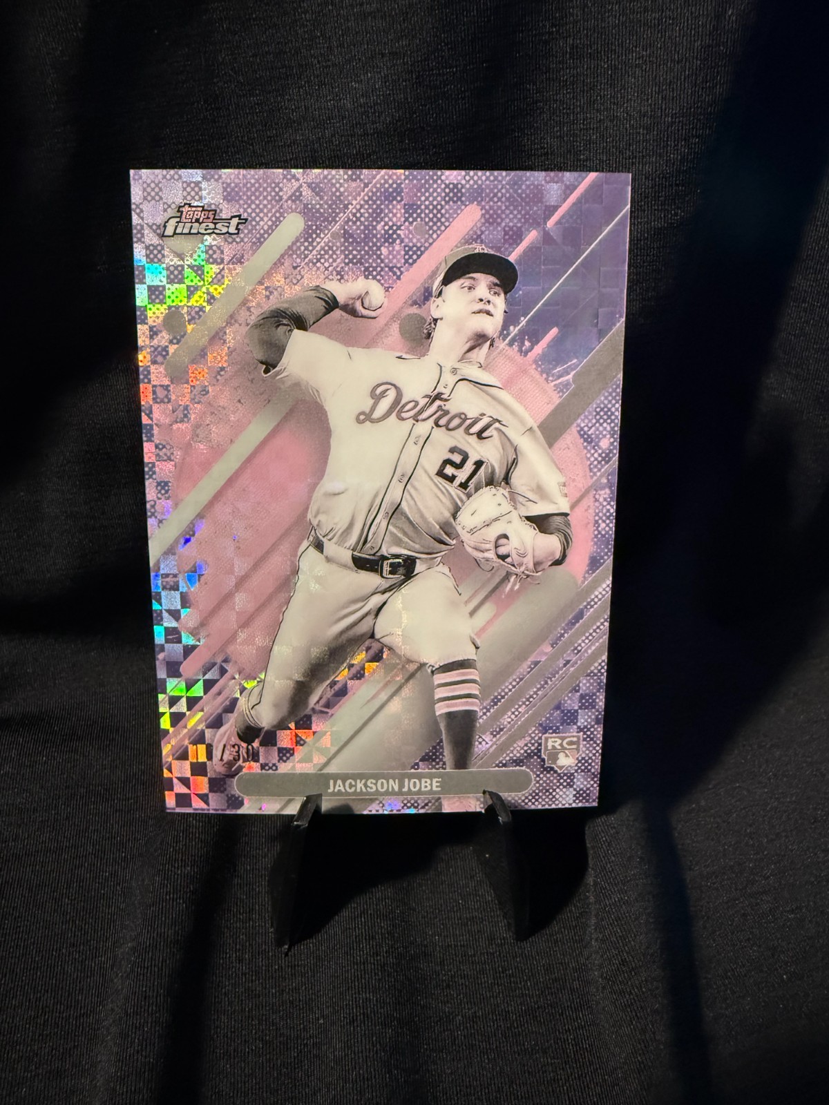 2025 TOPPS FINEST - JACKSON JOBE RC #251 PEARL CHECKERBOARD /30