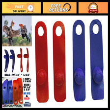 2 Pairs Chicken Leg Protectors - Rooster Safety Mitts for Poultry Care, Blue  R