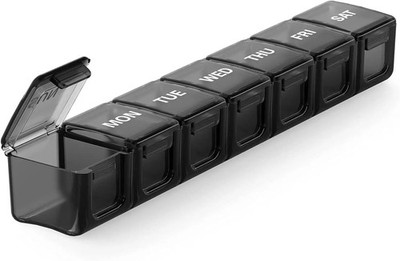 7 Day Weekly Pill Organizer Box Medicine Tablet Storage Case Portable Holder