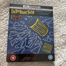 DO THE RIGHT THING - UK EXCLUSIVE 4K UHD + BLU RAY STEELBOOK - NEW & SEALED