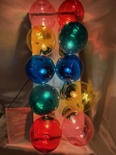 JUMBO indoor/outdoor Christmas Lights 8" Bulbs 10 Count String 130" long
