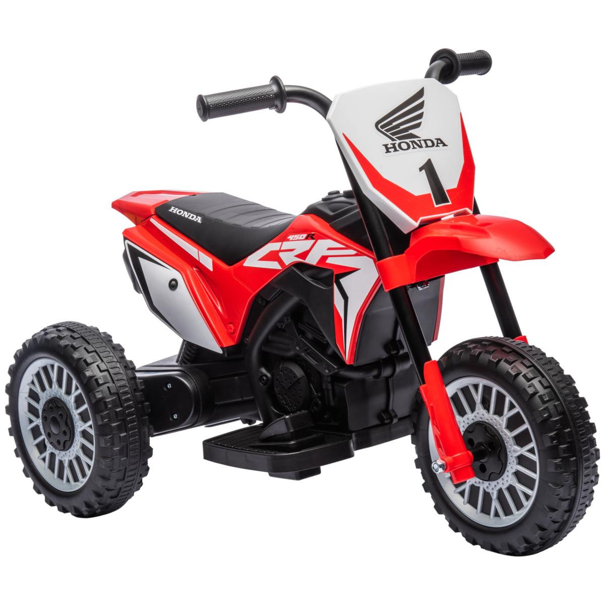 Homcom Honda Crf450rl Licensed 6V Kids Electric Motorbike W/ Horn - Red - Image 3