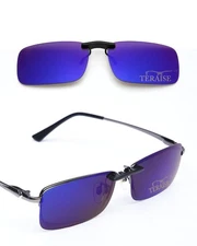 Polarized Clip on Sunglasses Over Prescription Glasses Anti-Glare UV400 for M...