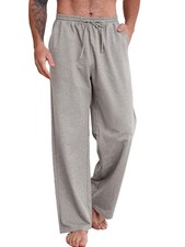Sweatpants for Men Casual Lounge Pants Open Bottom Cotton Yoga Pants Lightwei...
