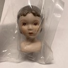 Mangelsen's Porcelain Fairy Doll Heads 38mm Blue Eyes Blonde/Brown Light Lot 2 — photo 7