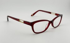ESCADA VES300 Eyeglasses Frame Italy 53-16-140 Wine Red Crystal 07FQ