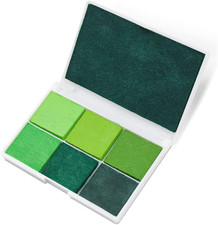 7 Colors Washable Ink Pad in Large and Small Sizes for Stamp, Finger, DIY Craft,