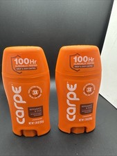 Carpe Antiperspirant Deodorant Bergamot Oud 1.76 Oz Sealed Lot Of 2
