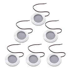 6pcs 12V 3W Interior RV Marine LED Recessed Ceiling Lights Warm White Lamp