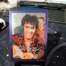 1/2 Elvis Presley Leaf Metal Purple shimmer LPM-25 beautiful card out of 2 Rare
