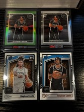 PANINI ROOKIE LOT STEPHON CASTLE SPURS GREEN REFRACTOR Number /149 4 CARDS 24-25