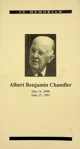 June 15, 1991 Albert "Happy" Chandler In Memoriam -E19-J